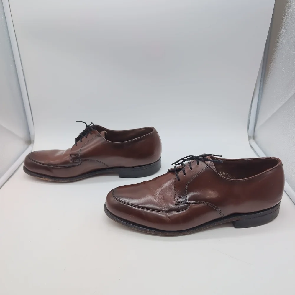 Vintage Towncraft USA Sz 12 Classic Brown Leather Men's Shoes